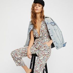 Free People Ruffle Your Feather Printed One-Piece